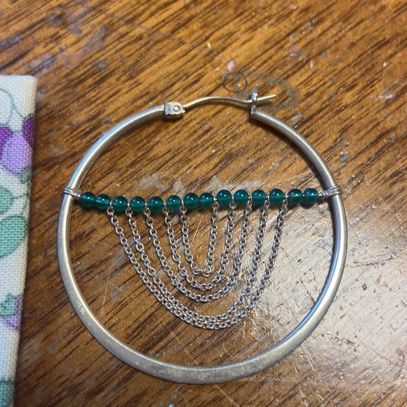 Viv and Ingrid silver hoops - Picture 2 of 4